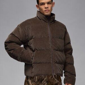 NEW $250 Nike Jordan Flight Down Puffer Baroque Brown Corduroy HV0536-237 Sz XXL